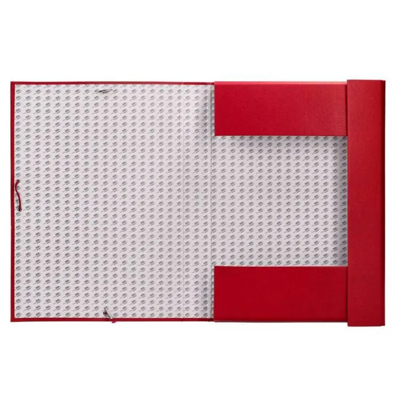 Carpeta de proyectos Liderpapel de carton con gomas Paper Coat lomo 50 mm rojo