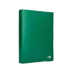 Carpeta de proyectos Liderpapel de carton con gomas Paper Coat lomo 50 mm verde