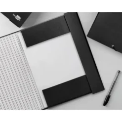 Carpeta de proyectos Liderpapel de carton con gomas Paper Coat lomo 50 mm negro
