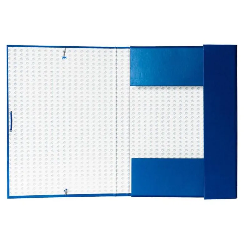 Carpeta de proyectos Liderpapel de carton con gomas Paper Coat lomo 30 mm azul