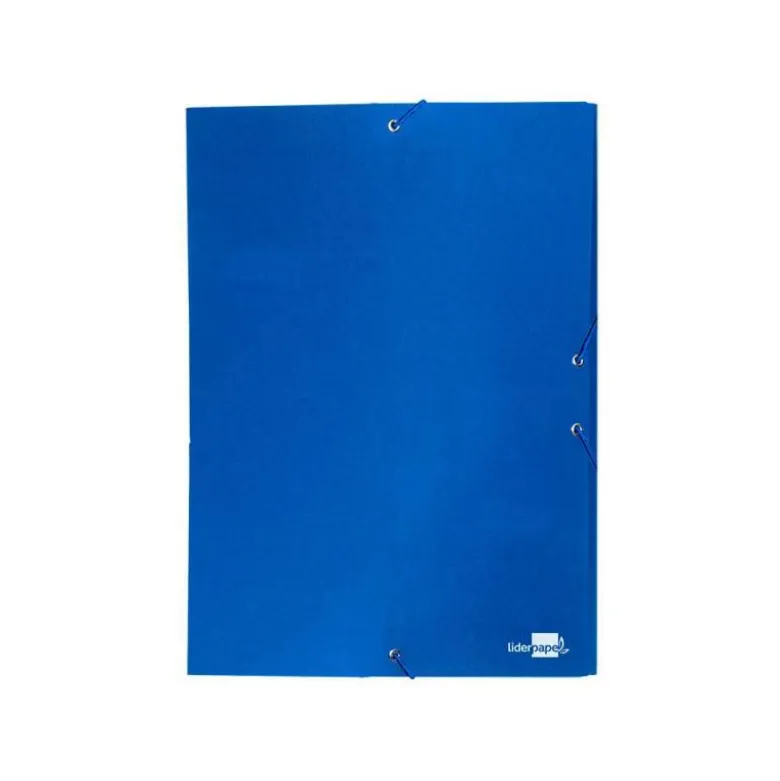 Carpeta de proyectos Liderpapel de carton con gomas Paper Coat lomo 30 mm azul