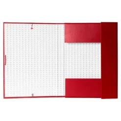 Carpeta de proyectos Liderpapel de carton con gomas Paper Coat lomo 30 mm rojo