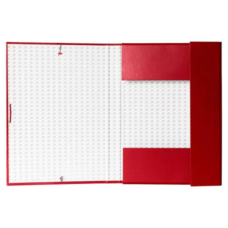 Carpeta de proyectos Liderpapel de carton con gomas Paper Coat lomo 30 mm rojo
