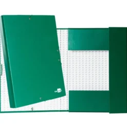 Carpeta de proyectos Liderpapel de carton con gomas Paper Coat lomo 30 mm verde