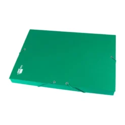 Carpeta de proyectos Liderpapel de carton con gomas Paper Coat lomo 30 mm verde