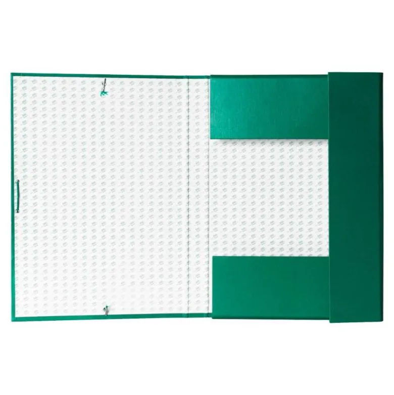 Carpeta de proyectos Liderpapel de carton con gomas Paper Coat lomo 30 mm verde