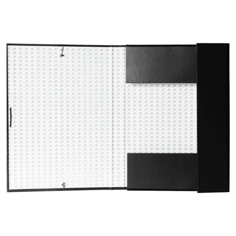 Carpeta de proyectos Liderpapel de carton con gomas Paper Coat negro