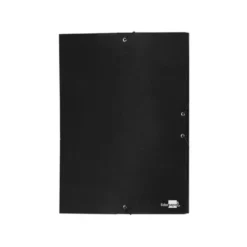 Carpeta de proyectos Liderpapel de carton con gomas Paper Coat negro
