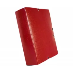 Carpeta de proyectos Liderpapel de carton con gomas rojo 9 cm