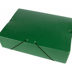 Carpeta de proyectos Liderpapel de carton con gomas verde 9 cm