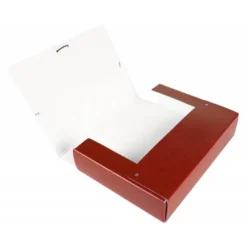 Carpeta de proyectos Liderpapel de carton con gomas rojo 7cm