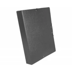 Carpeta de proyectos Liderpapel de carton con gomas. Folio. Gris. 5 cm