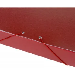 Carpeta de proyectos Liderpapel de carton con gomas. Folio. Rojo. 5 cm