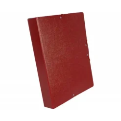 Carpeta de proyectos Liderpapel de carton con gomas. Folio. Rojo. 5 cm