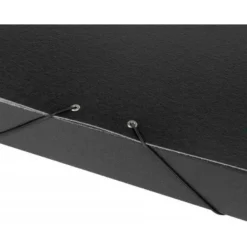 Carpeta de proyectos Liderpapel de carton con gomas. Folio. Negro. 5 cm