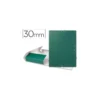 Carpeta de proyectos Liderpapel de carton con gomas. Folio. Verde. 3 cm