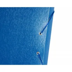 Carpeta de proyectos Liderpapel de carton con gomas. 3 cm. Azul Folio