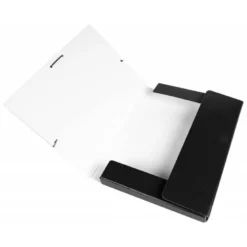Carpeta de proyectos Liderpapel de carton con gomas. Tamaño Folio. 3 cmm