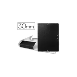 Carpeta de proyectos Liderpapel de carton con gomas. Tamaño Folio. 3 cmm