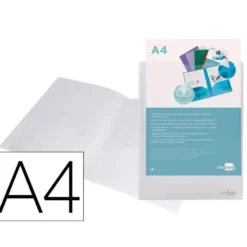 Carpeta dossier con doble bolsa Liderpapel Din A4 color incoloro