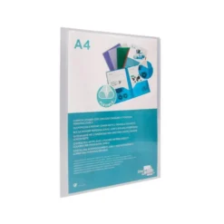 Carpeta dossier con doble bolsa Liderpapel Din A4 color incoloro