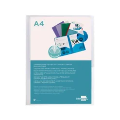 Carpeta dossier con doble bolsa Liderpapel Din A4 color incoloro