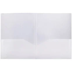 Carpeta dossier con doble bolsa Liderpapel Din A4 color incoloro