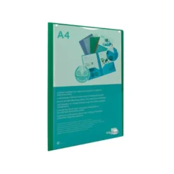 Carpeta dossier con doble bolsa Liderpapel Din A4 color verde
