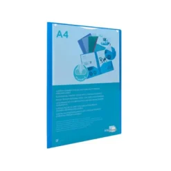 Carpeta dossier con doble bolsa Liderpapel Din A4 color azul