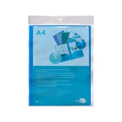 Carpeta dossier con doble bolsa Liderpapel Din A4 color azul