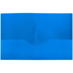 Carpeta dossier con doble bolsa Liderpapel Din A4 color azul