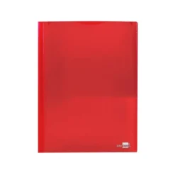 Carpeta dossier con doble bolsa Liderpapel Din A4 color rojo