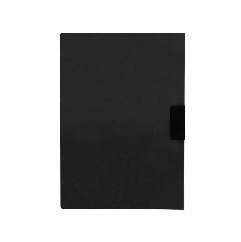 Carpeta dossier con pinza lateral Liderpapel 30 hojas Din A4 color negro