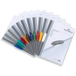 Carpeta dossier con pinza lateral swingclip Durable 30 hojas Din A4 colores surtidos