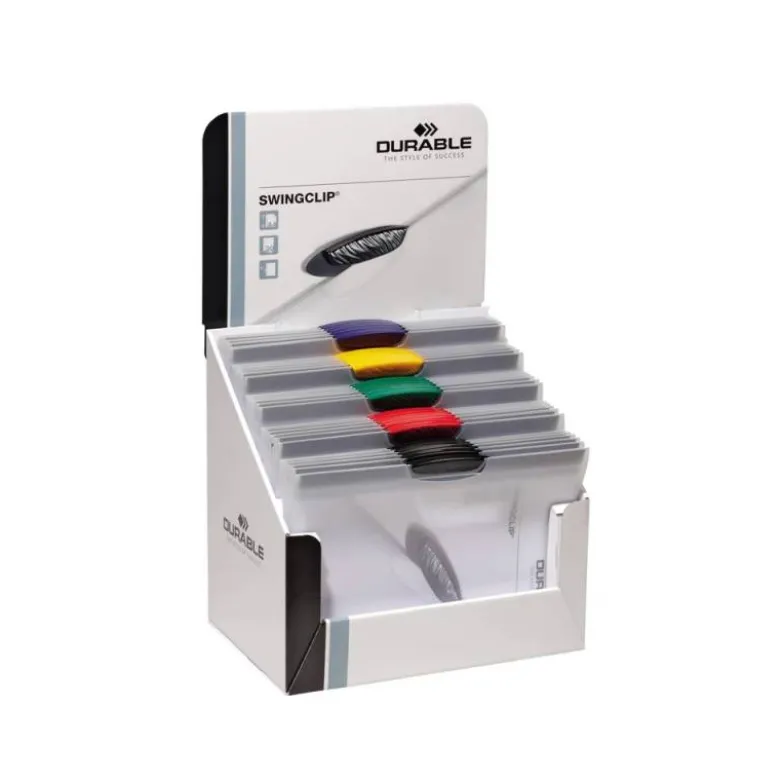 Carpeta dossier con pinza lateral swingclip Durable 30 hojas Din A4 colores surtidos