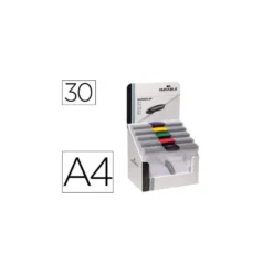 Carpeta dossier con pinza lateral swingclip Durable 30 hojas Din A4 colores surtidos