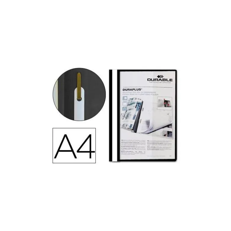 Carpeta dossier fastener duraplus Durable Din A4 color negro