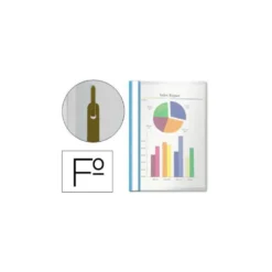 Carpeta dossier fastener Esselte Folio color azul