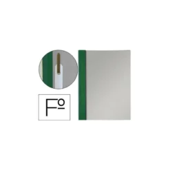 Carpeta dossier fastener Esselte PVC rigido Folio color verde