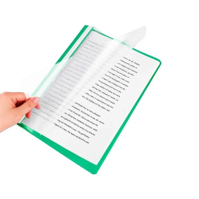 Carpeta dossier fastener Q-Connect Din A4 color verde