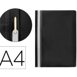 Carpeta dossier fastener Q-Connect Din A4 color negro