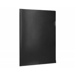 Carpeta dossier uñero Liderpapel DIN A4 polipropileno 180 micras 20 hojas color negra