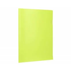 Carpeta dossier uñero Liderpapel DIN A4 polipropileno 180 micras 20 hojas color amarillo