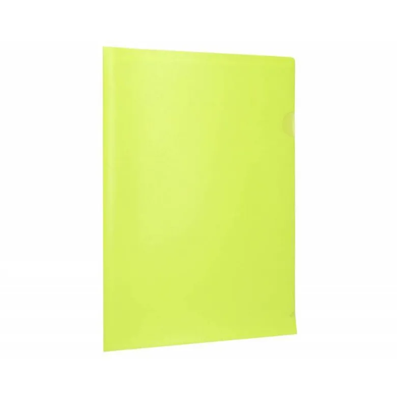 Carpeta dossier uñero Liderpapel DIN A4 polipropileno 180 micras 20 hojas color amarillo
