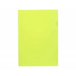 Carpeta dossier uñero Liderpapel DIN A4 polipropileno 180 micras 20 hojas color amarillo