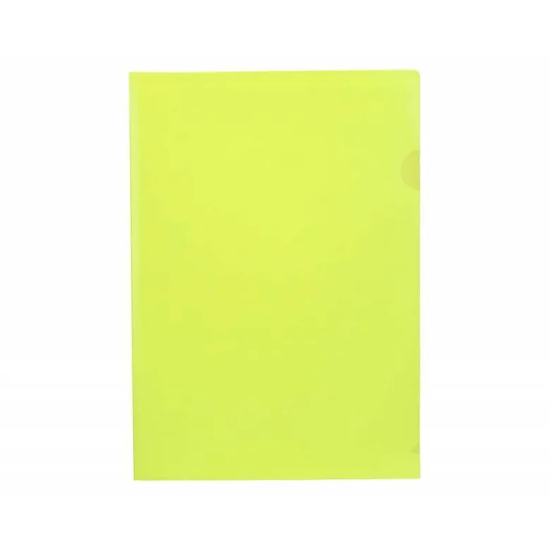 Carpeta dossier uñero Liderpapel DIN A4 polipropileno 180 micras 20 hojas color amarillo