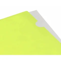 Carpeta dossier uñero Liderpapel DIN A4 polipropileno 180 micras 20 hojas color amarillo