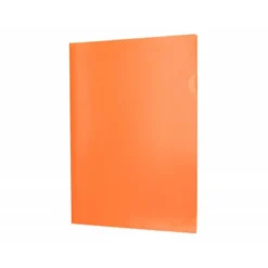 Carpeta dossier uñero Liderpapel DIN A4 polipropileno 180 micras 20 hojas color naranja