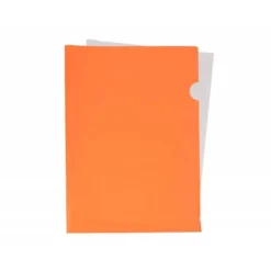 Carpeta dossier uñero Liderpapel DIN A4 polipropileno 180 micras 20 hojas color naranja
