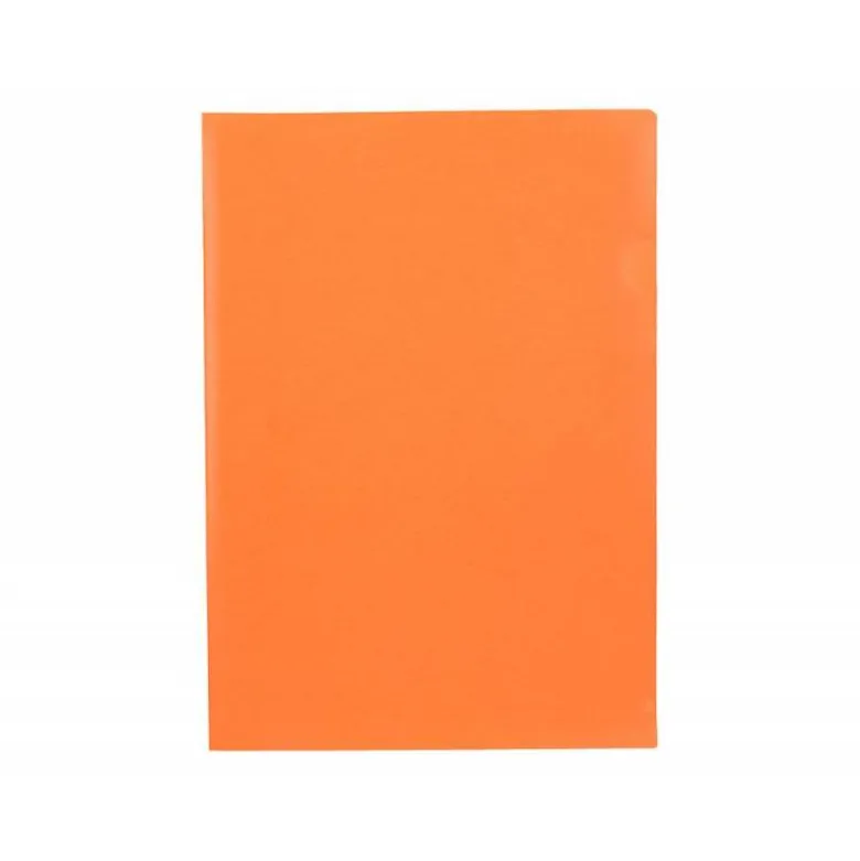 Carpeta dossier uñero Liderpapel DIN A4 polipropileno 180 micras 20 hojas color naranja